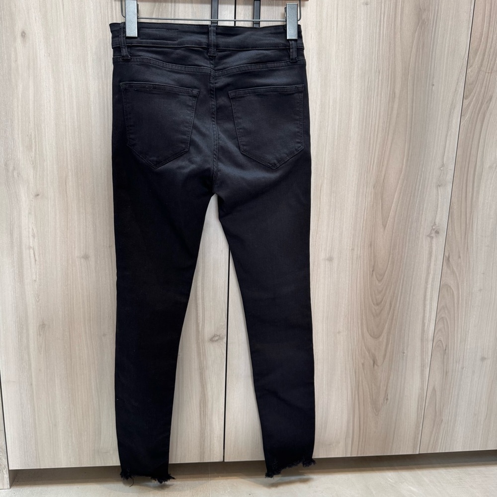SOLD Allsaints Miller Size Me Stretch Mid-Rise Skinny Denim Black Jeans - Picture 6 of 13